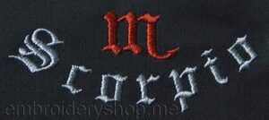 Inscription "Scorpio"_ins0006