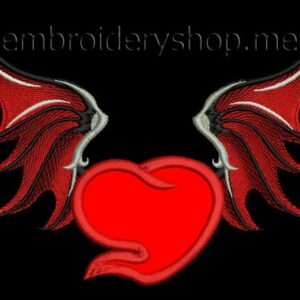 Heart with wings hrt0010