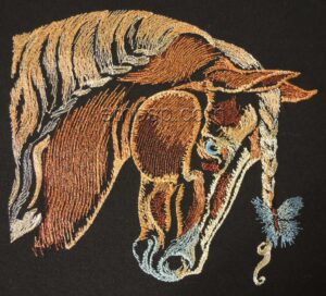 Horse with butterfly hrs0005