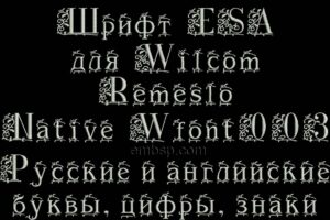 ESA Font Wfont003