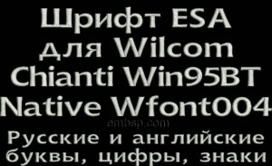 ESA Font Wfont004