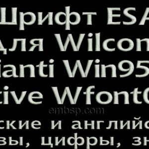 ESA Font Wfont004