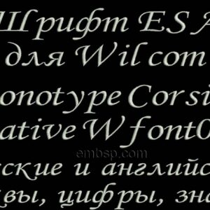 ESA Font Wfont009