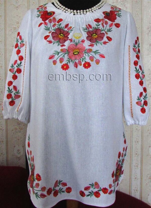 Embroidered shirt "Summer Mood" flw0111_200x340 mm