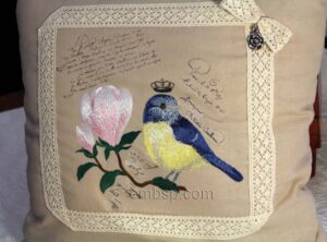 Embroidered Pillow "Vintage" brd0036