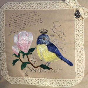 Embroidered Pillow "Vintage" brd0036
