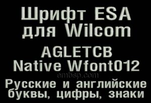 ESA Font Wfont012