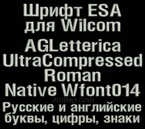 ESA Font Wfont014