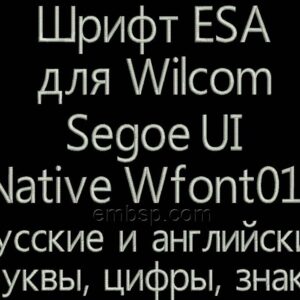 ESA Font Wfont015