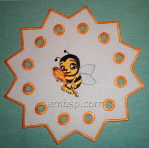 Doily "Bee" cut0048