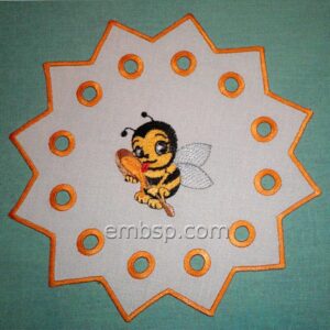 Doily "Bee" cut0048