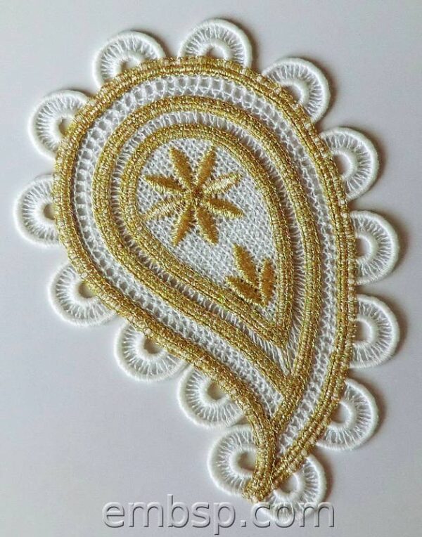 Lace paisley elements (two designs) fsl0038