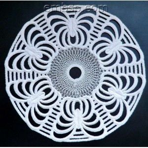 Lace Doilies with Butterflies (2 designs) fsl0048