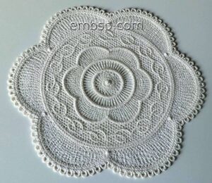 Lace Flower Doily fsl0057