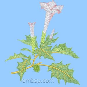 Machine embroidery design Flower flw0134