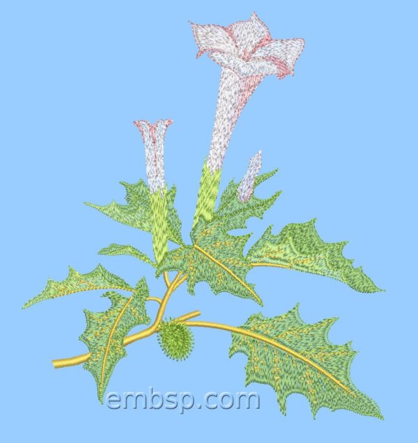 Machine embroidery design Flower flw0134