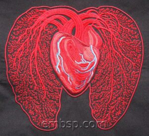 Machine embroidery design Heart hrt0015