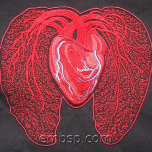 Machine embroidery design Heart hrt0015