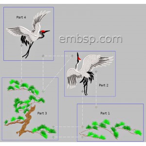 Cranes (4 parts) brd0053