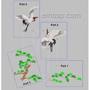 Cranes (4 parts) brd0055