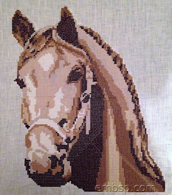 Machine embroidery design Horse crs0010