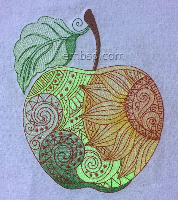 Machine embroidery design Apple of life art0028_180x219