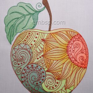 Machine embroidery design Apple of life art0028_200x244
