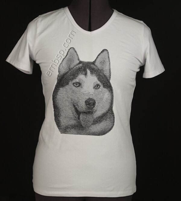 Machine embroidery designs Husky dog0024