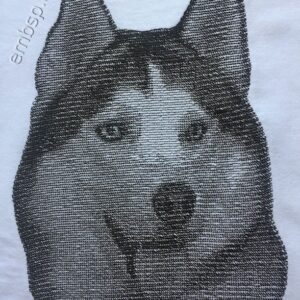 Machine embroidery design Husky dog0025