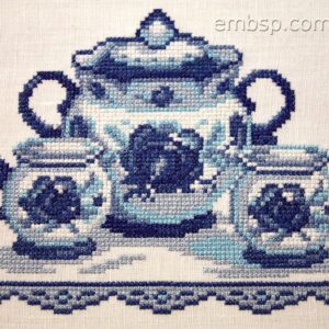 Machine embroidery design "Village gathering" crs0015