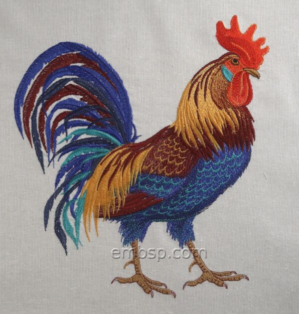 Machine embroidery design Cockerel brd0048