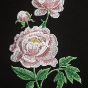 Machine embroidery design White peonies flw0147
