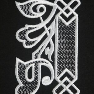 Machine embroidery design Monogram initial letter A f0040_01
