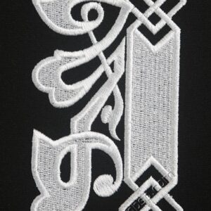 Machine embroidery design Monogram initial letter A f0041_01