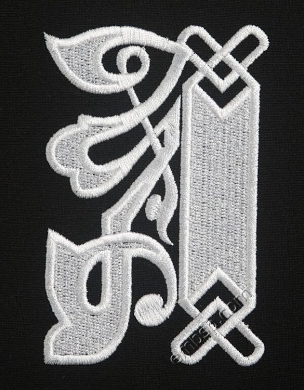 Machine embroidery design Monogram initial letter A f0041_01