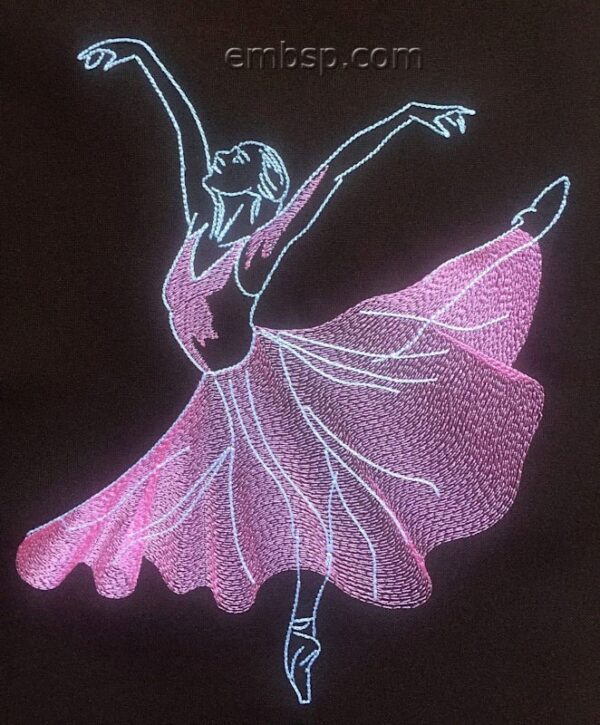 Machine embroidery design Ballerina ppl0036