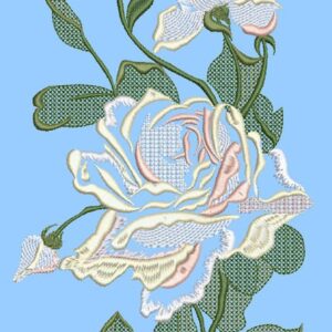 Machine embroidery design rose flw0150_140x280
