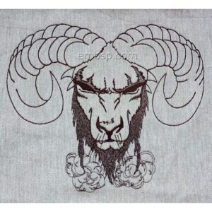 Machine embroidery design Ram anm0031